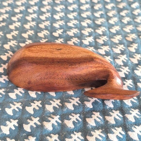 Vintage Wooden Whale Shaped Dish - Picture 7 of 8